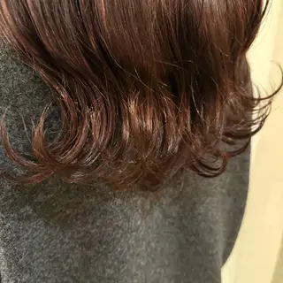 ミディアム カラー ヘアアレンジ みなみ/韓国ボブ/ 韓国レイヤーのヘアスタイル