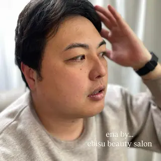 メンズ アイブロウ 【ena】恵比寿/ chiba 🪿🤍のマツエク・マツパデザイン