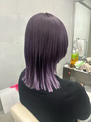 ミディアム カラー 田代 佳穂のヘアスタイル