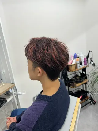 メンズ PARK.なんば本店 ミルボンAujua認定サロン[パーク]所属・辻優太/韓国ヘア/メ ンズ/ダウンパーマのヘアスタイル