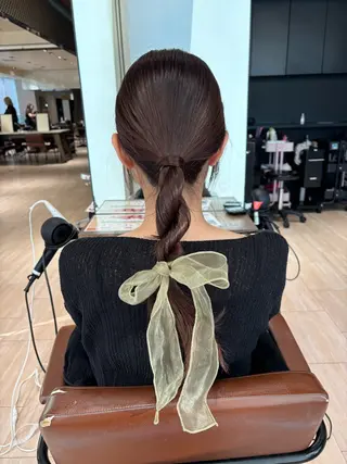 セミロング ヘアアレンジ 穂積 未優のヘアスタイル