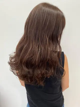 セミロング カラー ボブ、縮毛矯正👑 心斎橋/高城涼也のヘアスタイル