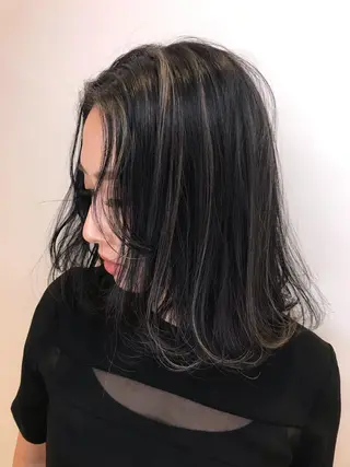 セミロング カラー シールエクステ⭐️ オオミタクヤのヘアスタイル