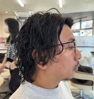 パーマ メンズ 平井 沙希のヘアスタイル