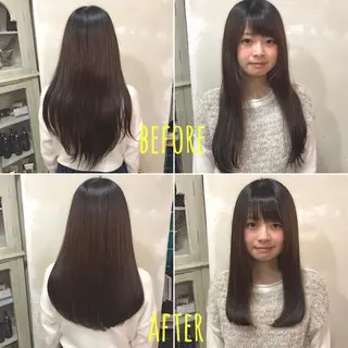 ロング レイヤーカット✂︎池 袋個室サロンkumaのヘアスタイル