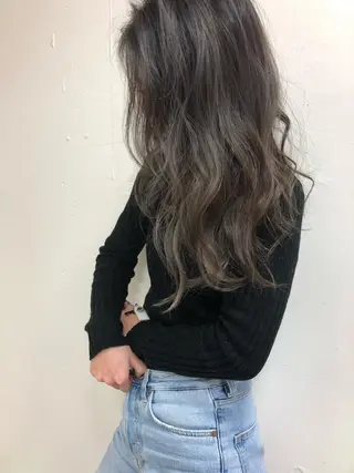 ロング カラー SALOWIN  原宿ash所属・タナカ タクヤのヘアスタイル