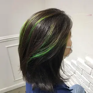 ミディアム カラー ヘアアレンジ 🧸ミルクティー🧸 kousei🧸のヘアスタイル