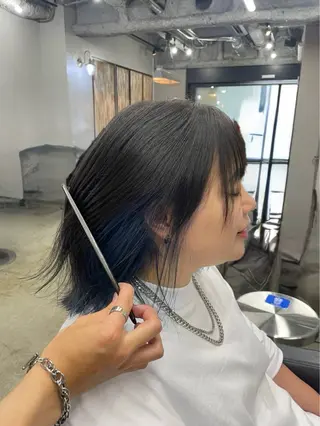 ショート カラー メンズカット/パーマ 艶カラーTAIGA︎のヘアスタイル