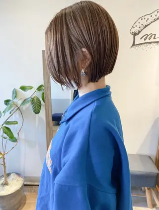 ショート カラー .iyu所属・吉祥寺小顔×ショート 🍋宮本大輔🍋のヘアスタイル