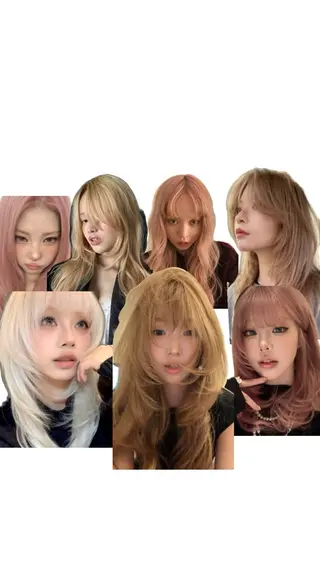 ロング カラー だいち/ブリーチ/ レイヤーカットのヘアスタイル