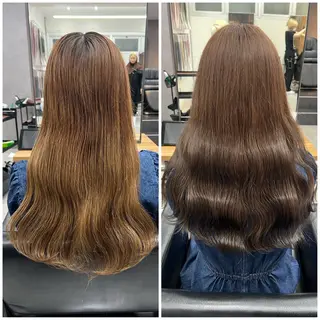 セミロング カラー いろあそび所属・12月限定🉐カット モデル募集🉐のヘアスタイル