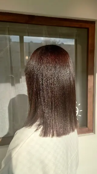 ミディアム abe mikaのヘアスタイル