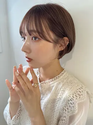 ショート 🌈ショートボブ⚪︎ 暖色🌈村山武史のヘアスタイル