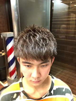 ショート カラー メンズ 【店長】福田 健人のヘアスタイル