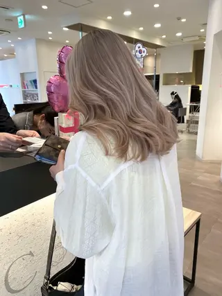 ロング 💎【髪質改善カラー 艶髪×縮毛矯正】💎のヘアスタイル