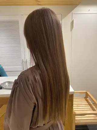 ロング カラー kawabe maikoのヘアスタイル