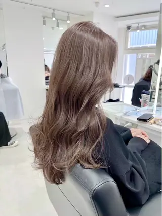 ロング カラー グレージュ/ベージュ /経堂/sana🌱のヘアスタイル