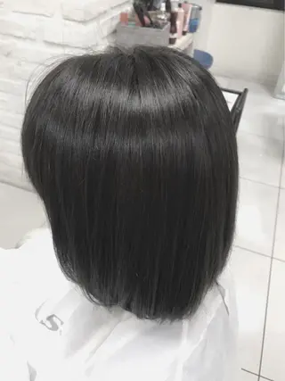 カラー ヘアアレンジ 【センターパート/ マッシュ】ryokaのヘアスタイル