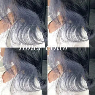 セミロング カラー シールエクステ特化 ハイトーン、NANAのヘアスタイル