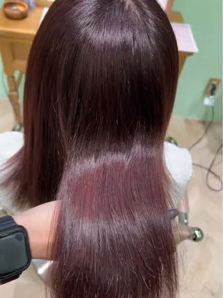 セミロング 🥀暖色/エクステ/ ヘアメ/横浜/かなこのヘアスタイル