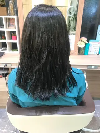 ミディアム カラー 縮毛矯正/髪質改善 /韓国風　山川春輝のヘアスタイル