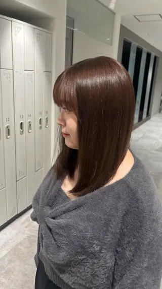 セミロング bellus所属・田名部 愛乙のヘアスタイル