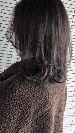 ミディアム カラー ヘアアレンジ クドウレイ fifth渋谷のヘアスタイル