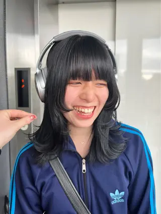 ロング カラー the OSCAR所属・韓国ヘアスタイリスト Harukaのヘアスタイル