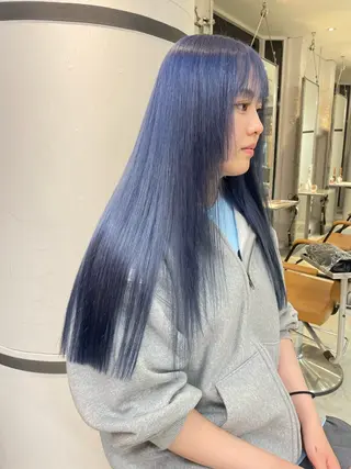 ロング カラー 艶ハイトーン👑♡ NATSUKIのヘアスタイル