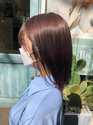 ミディアム カラー Lian方南町所属・あだち ゆかのヘアスタイル