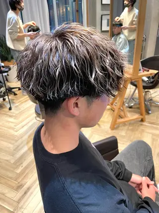 カラー メンズ 🌈艶カラー× メンズパーマ永埜🌈のヘアスタイル