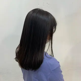 セミロング カラー まろやかカラー🤎 みなとまほのヘアスタイル