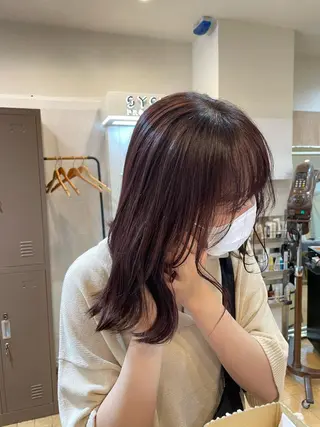 ミディアム カラー HairPlace SoL所属・SoL🪐✧ 眞白のヘアスタイル