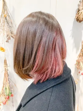 ミディアム 縮毛矯正/髪質改善 /韓国風　山川春輝のヘアスタイル