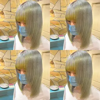 ミディアム カラー レイヤー×髪質改善 マネージャー安藤光司のヘアスタイル