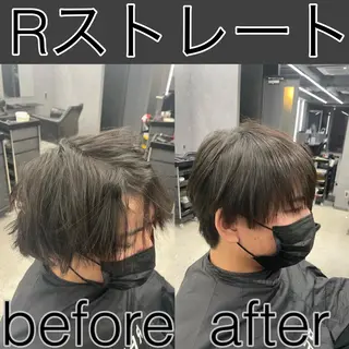 ショート メンズ 毛流れ縮毛矯正✨ メンズ那智優貴のヘアスタイル