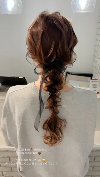 ロング ヘアアレンジ tomida yukiの眉毛・アイブロウイメージ