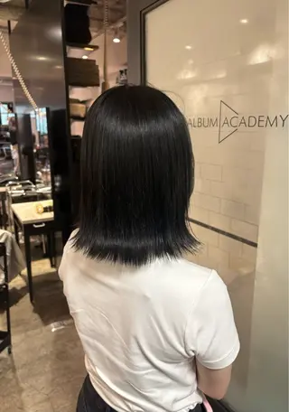 ミディアム ALBUM ACADEMY 清水のヘアスタイル