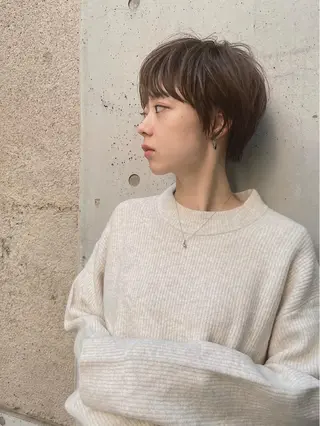 ショート カラー h a k u 大倉 卓人のヘアスタイル