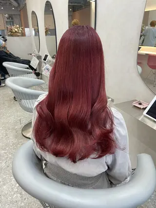 ロング カラー 新宿/韓国ヘア 中明度カラー/かやのヘアスタイル