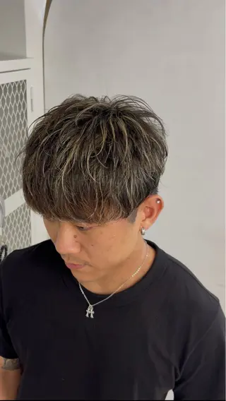 カラー メンズ メンズハイトーン特化 てるぼうのヘアスタイル