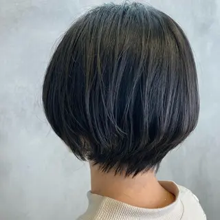 ショート カラー 🟢ウルフ/スパイラ ルパーマ/大西🟢のヘアスタイル