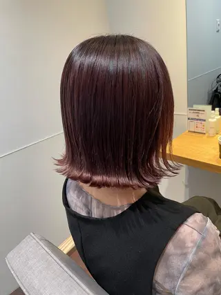 ショート カラー gotoday　shaire　saron所属・miu. ボブ/透け感カラーのヘアスタイル
