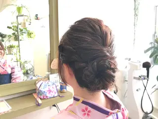 セミロング ヘアアレンジ メンズ指名多数!! SiLO 田島のヘアスタイル