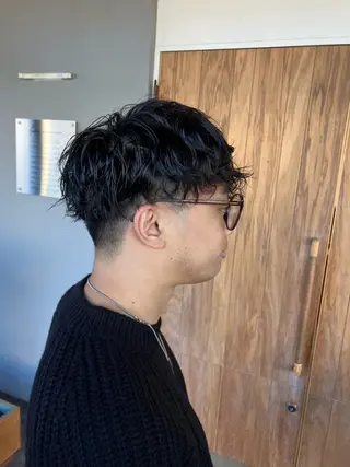 ショート パーマ メンズ fulam所属・佐藤悠生/郡山 メンズパーマ.カットのヘアスタイル