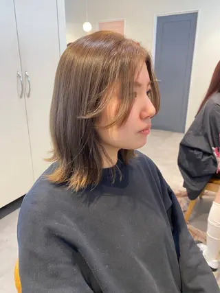 ミディアム カラー roka所属・当日予約大歓迎💗 依田瑞希のヘアスタイル