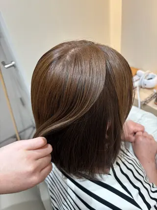 ミディアム 🫧Ayumu🫧 透明感カラー/春日のヘアスタイル