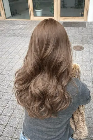 セミロング カラー 韓国ヘア/レイヤー Londエレンのヘアスタイル