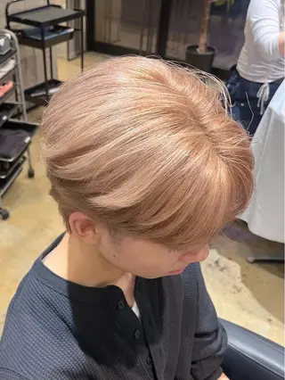 ショート メンズ みわ/博多 ブリーチ/メンズヘアのヘアスタイル
