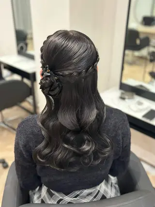 ロング カラー 𝒎𝒐𝒆🩰 名駅/ヘアメ/暖色♡のヘアスタイル